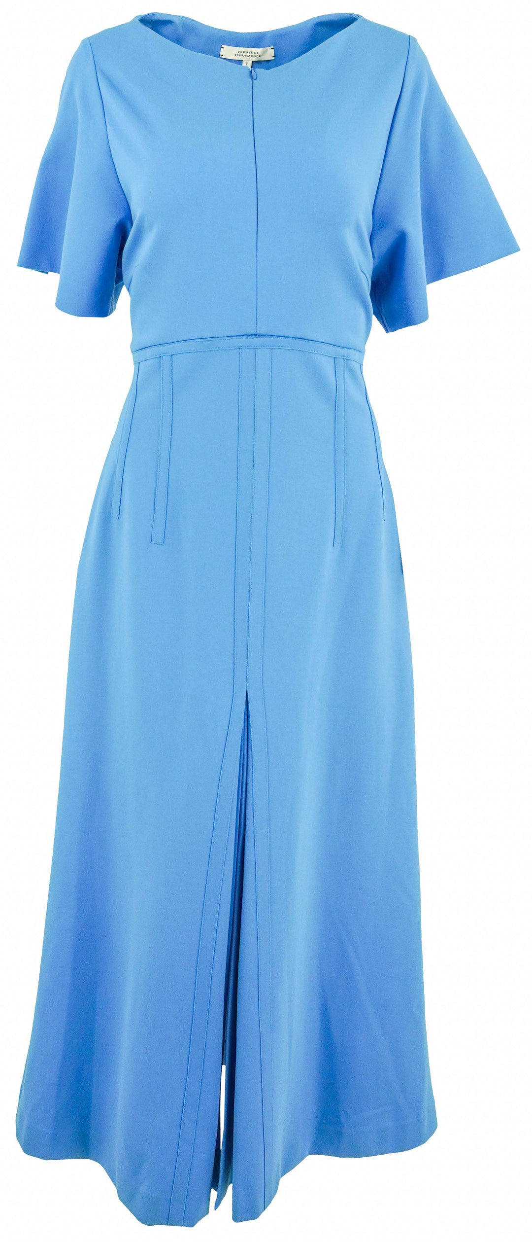 Dorothee Schumacher Short Sleeve Midi Dress in Blue - Discounts on Dorothee Schumacher at UAL