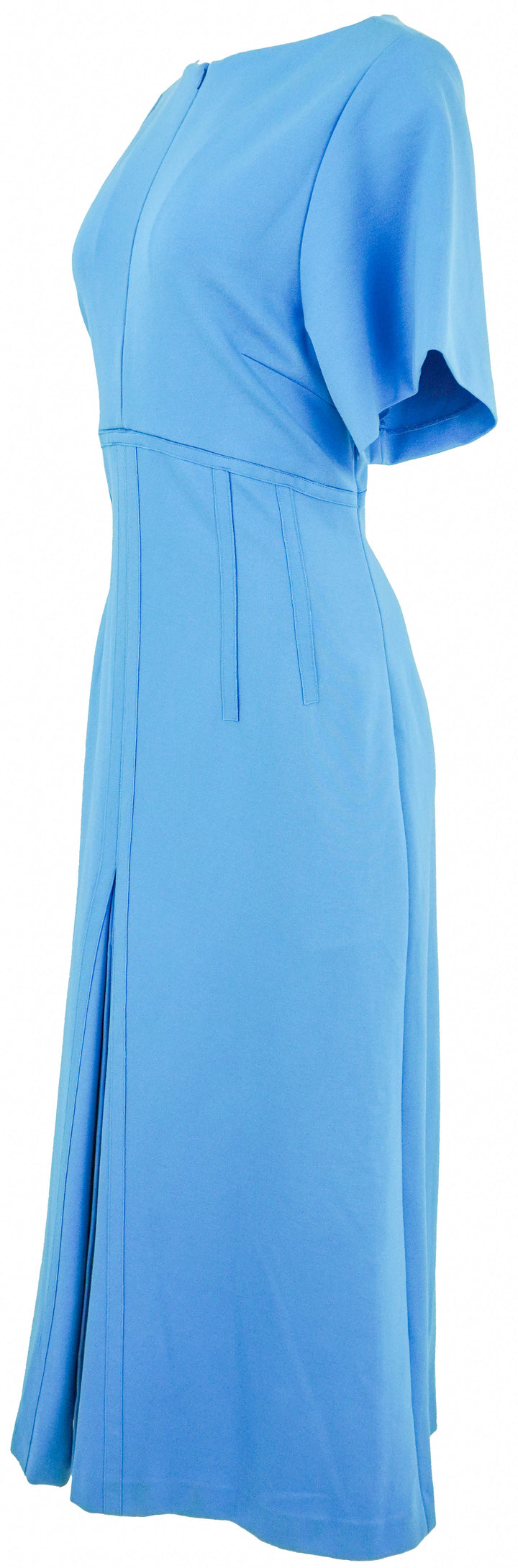 Dorothee Schumacher Short Sleeve Midi Dress in Blue - Discounts on Dorothee Schumacher at UAL