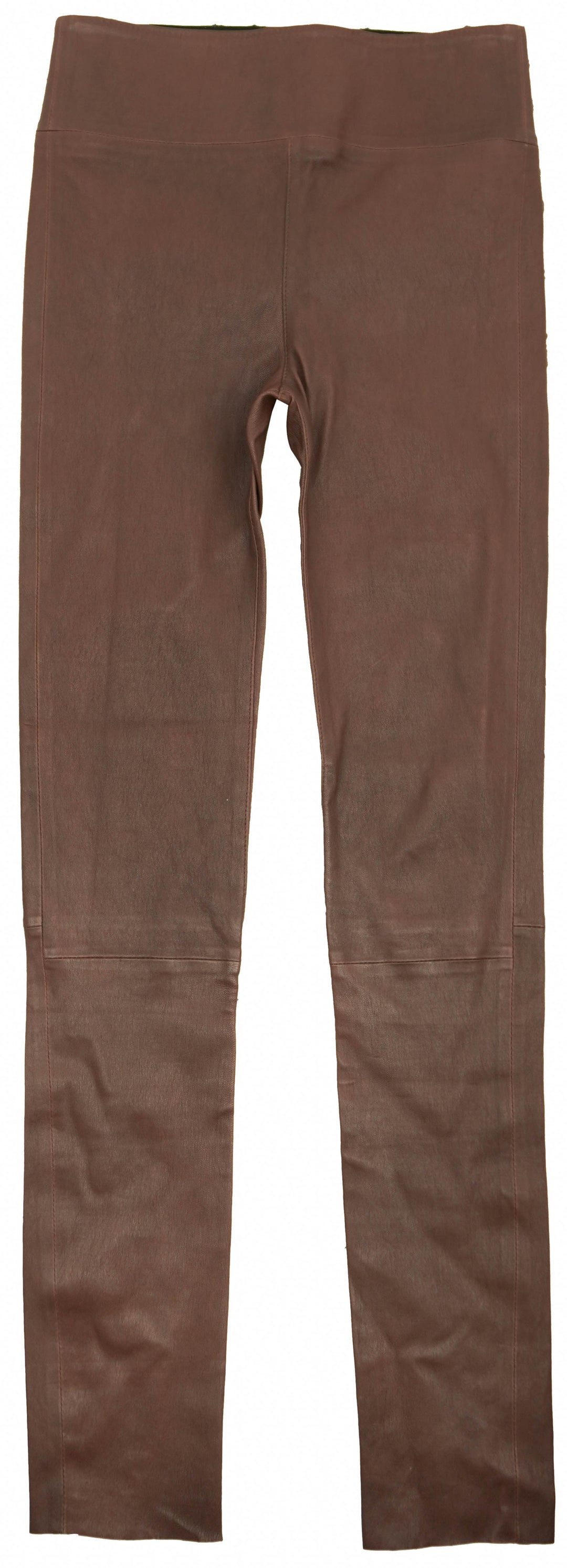 SPRWMN Leather Pants in Brown - Discounts on Nour Hammour at UAL