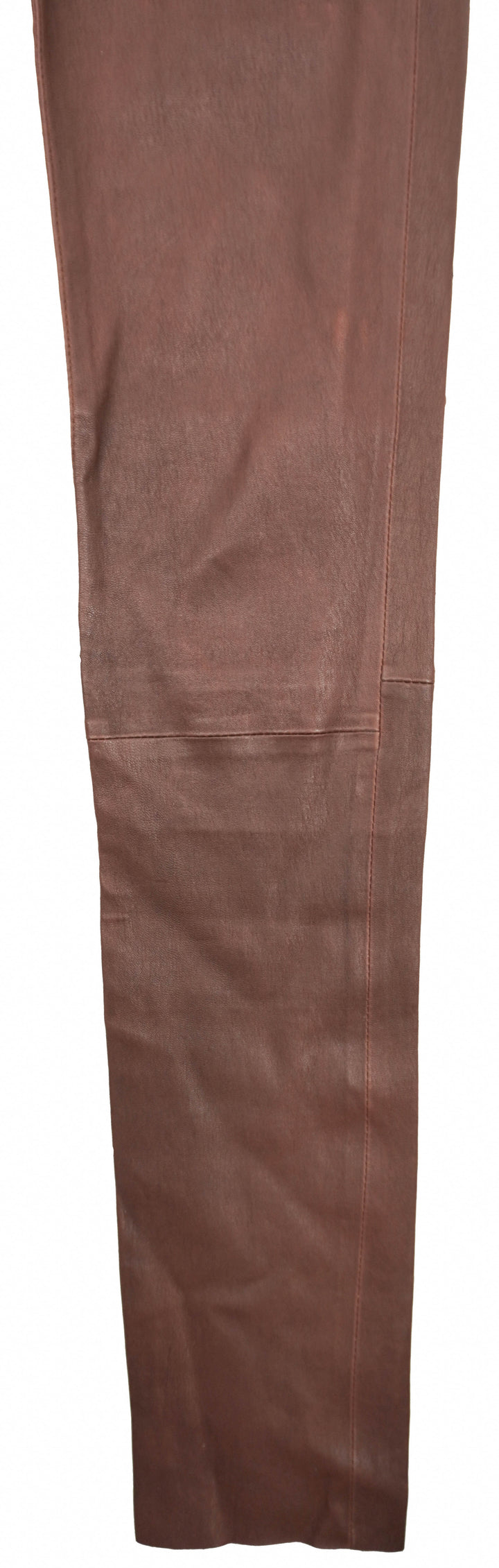 SPRWMN Leather Pants in Brown - Discounts on Nour Hammour at UAL
