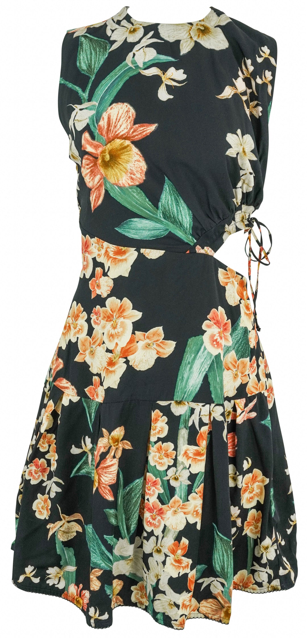 Agua by Agua Bendita Otoño Mini Dress in Navy Multi - Discounts on Agua Bendita at UAL