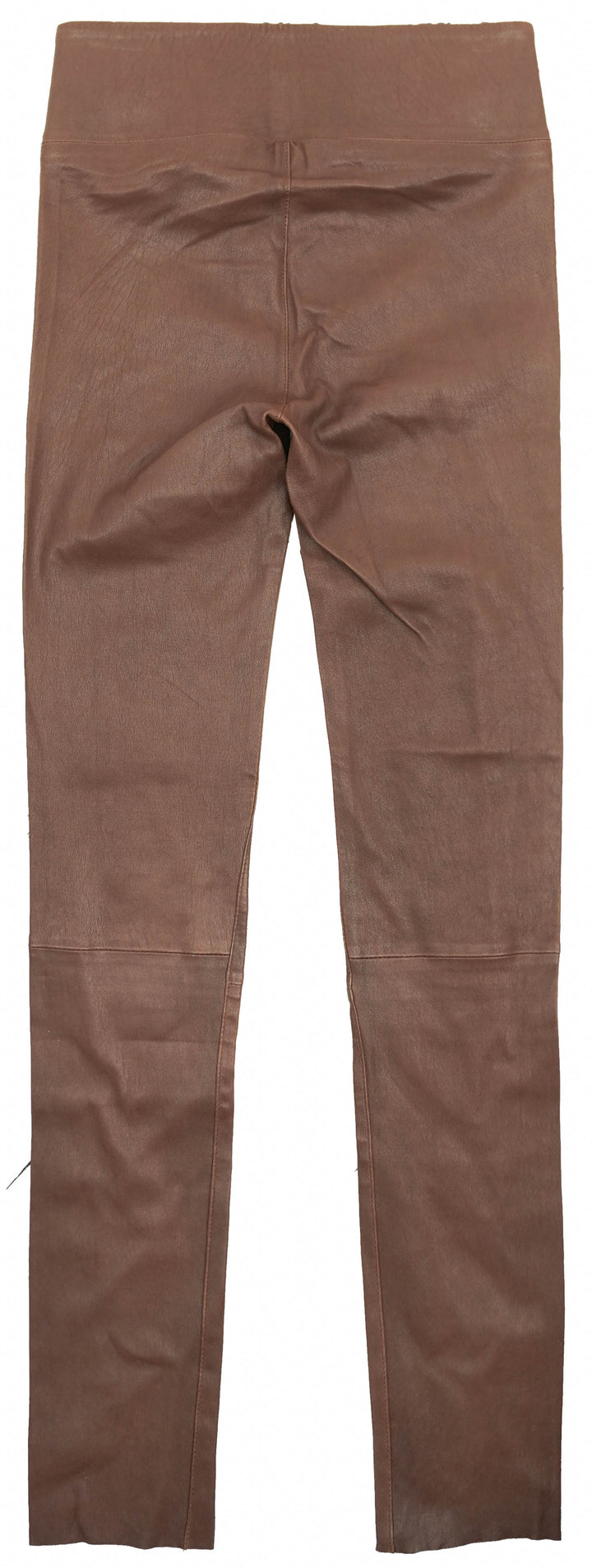 SPRWMN Leather Pants in Brown - Discounts on Nour Hammour at UAL