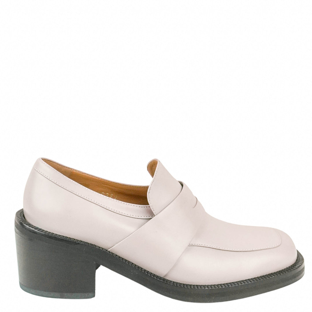 Dries Van Noten Heeled Penny Loafers in Grey - Discounts on Dries Van Noten at UAL
