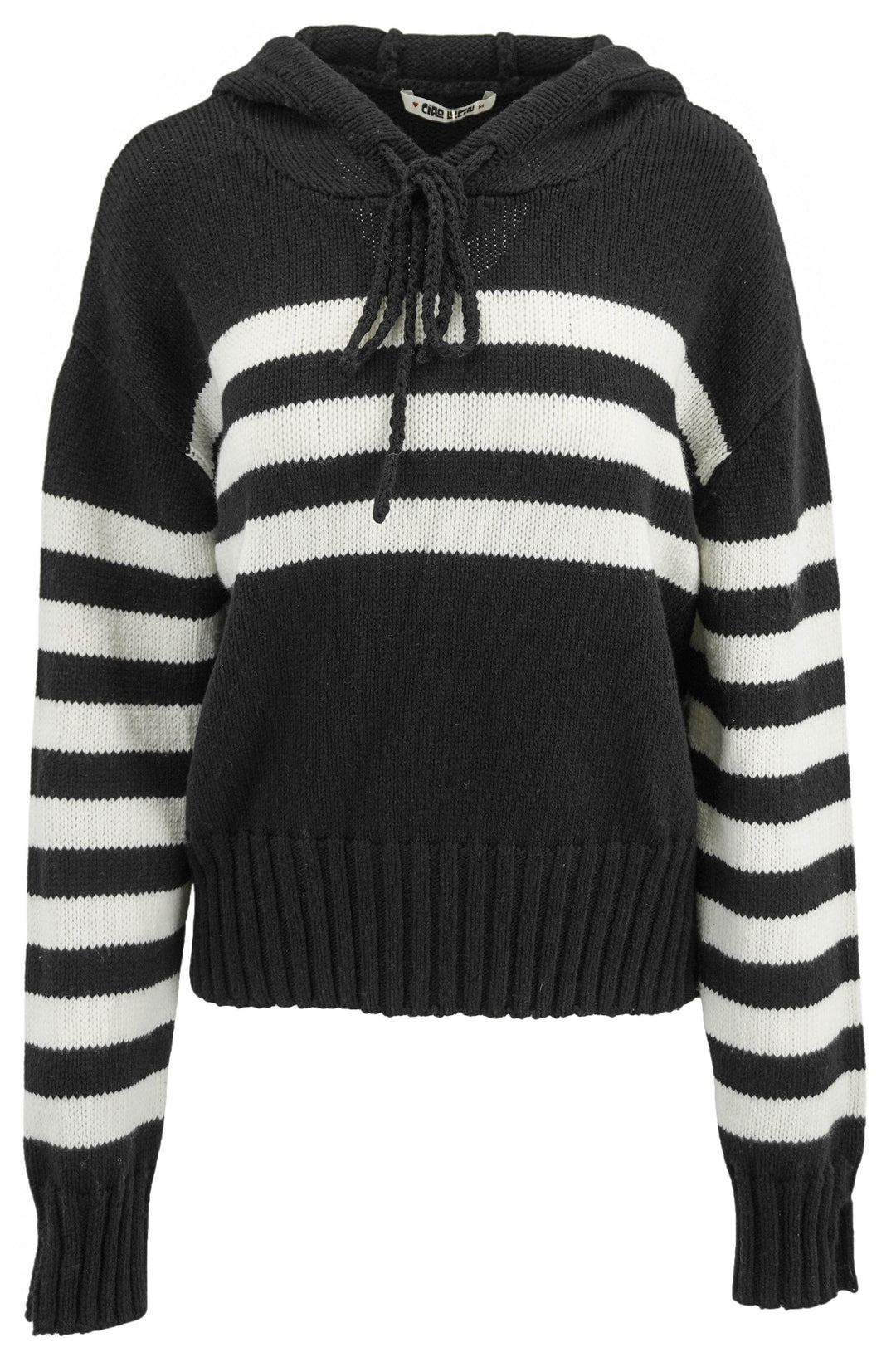 Ciao Lucia Tiago Hoodie in Black and White