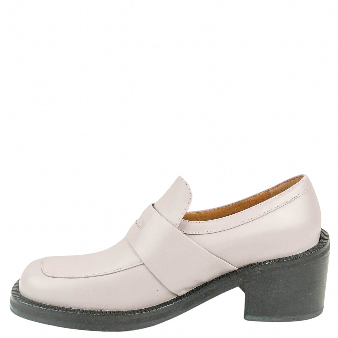 Dries Van Noten Heeled Penny Loafers in Grey - Discounts on Dries Van Noten at UAL