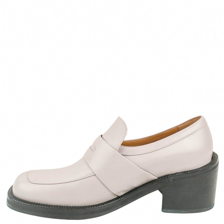 Dries Van Noten Heeled Penny Loafers in Grey - Discounts on Dries Van Noten at UAL
