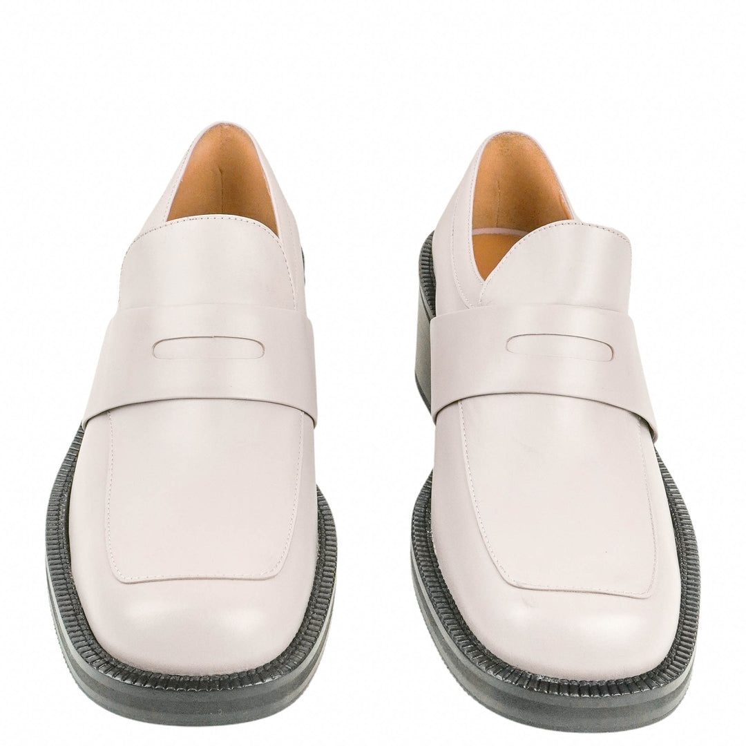 Dries Van Noten Heeled Penny Loafers in Grey - Discounts on Dries Van Noten at UAL