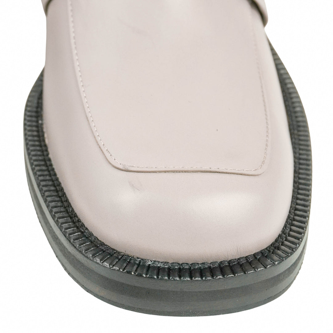 Dries Van Noten Heeled Penny Loafers in Grey - Discounts on Dries Van Noten at UAL