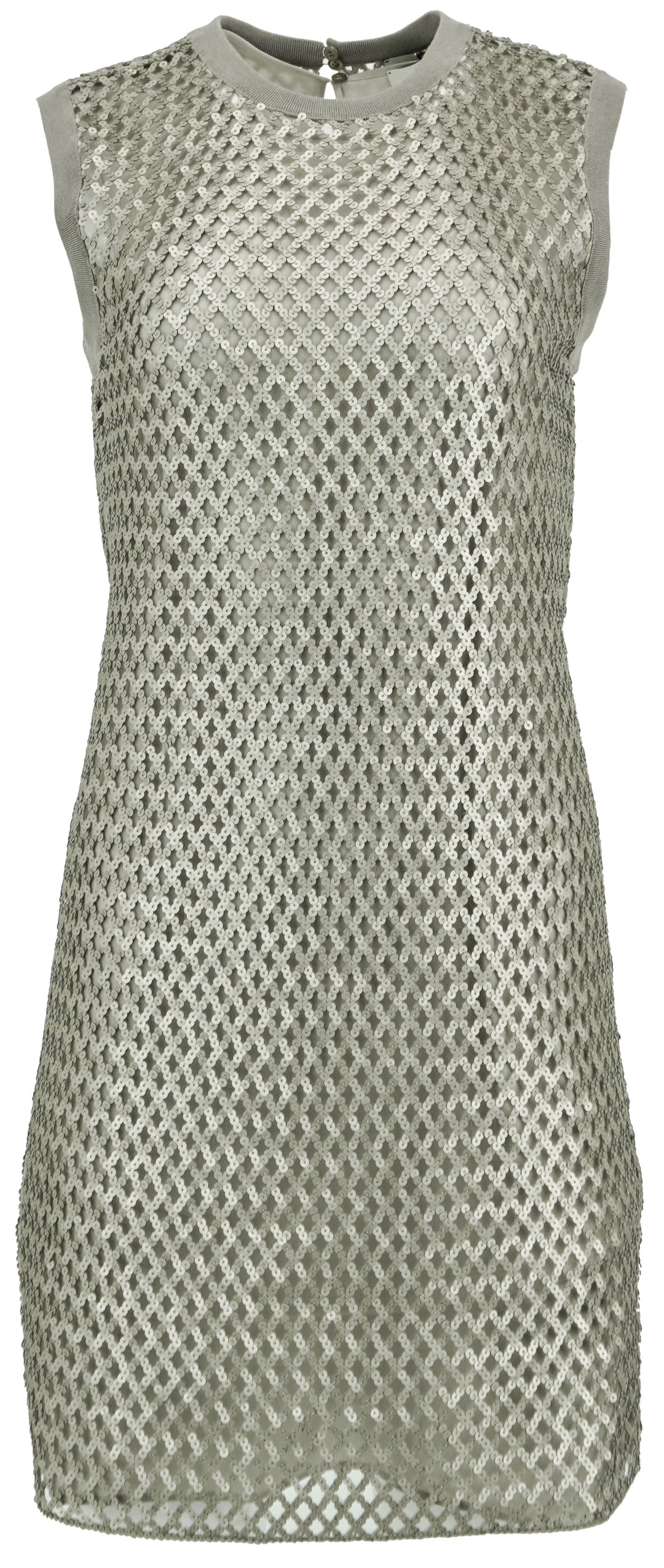 Fendi Sequined Embellished Dress in Grey - Discounts on Fendi at UAL