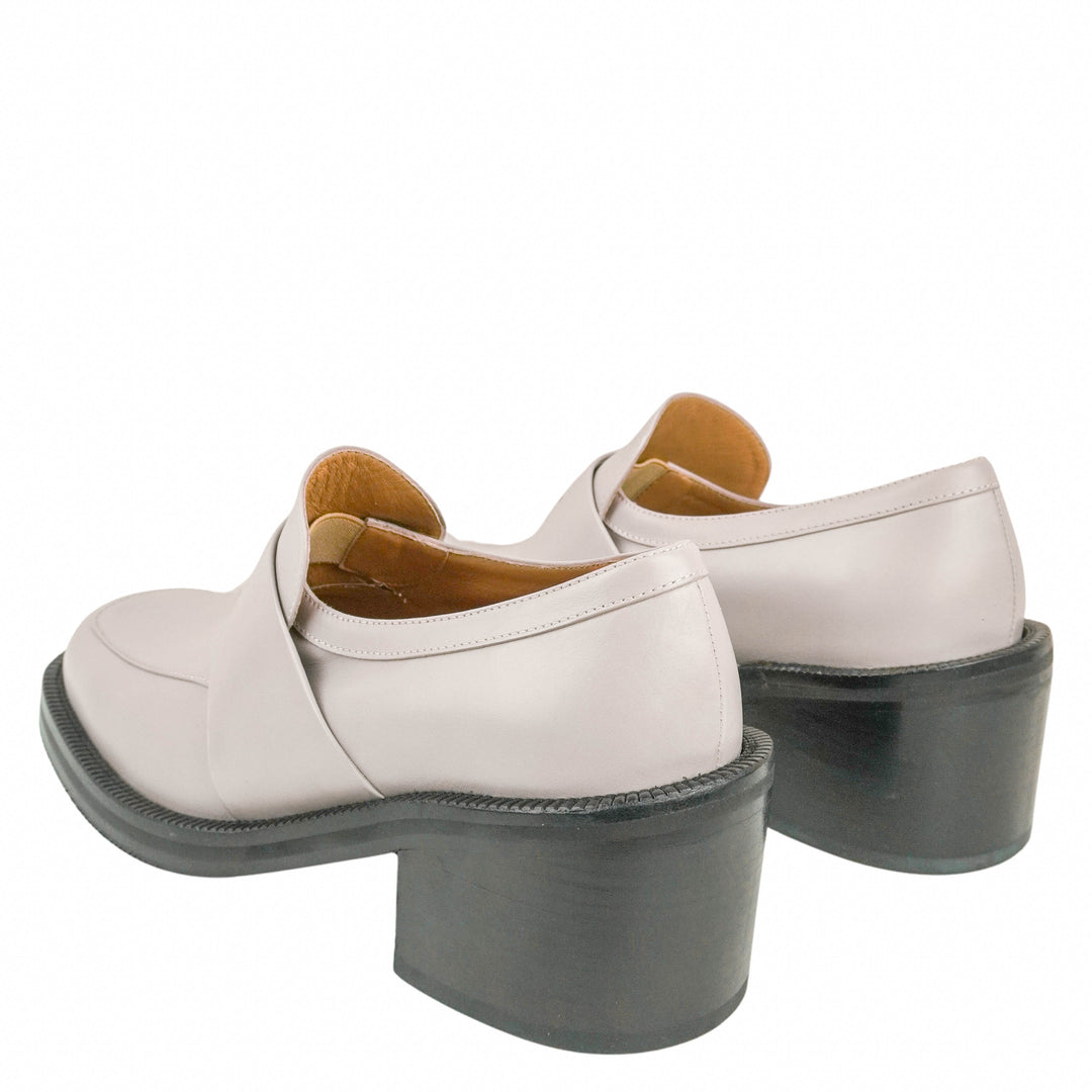 Dries Van Noten Heeled Penny Loafers in Grey - Discounts on Dries Van Noten at UAL