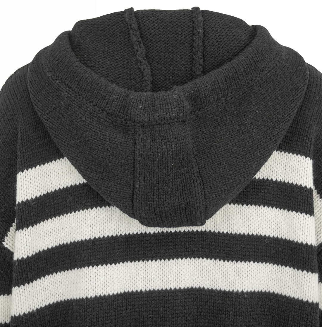 Ciao Lucia Tiago Hoodie in Black and White