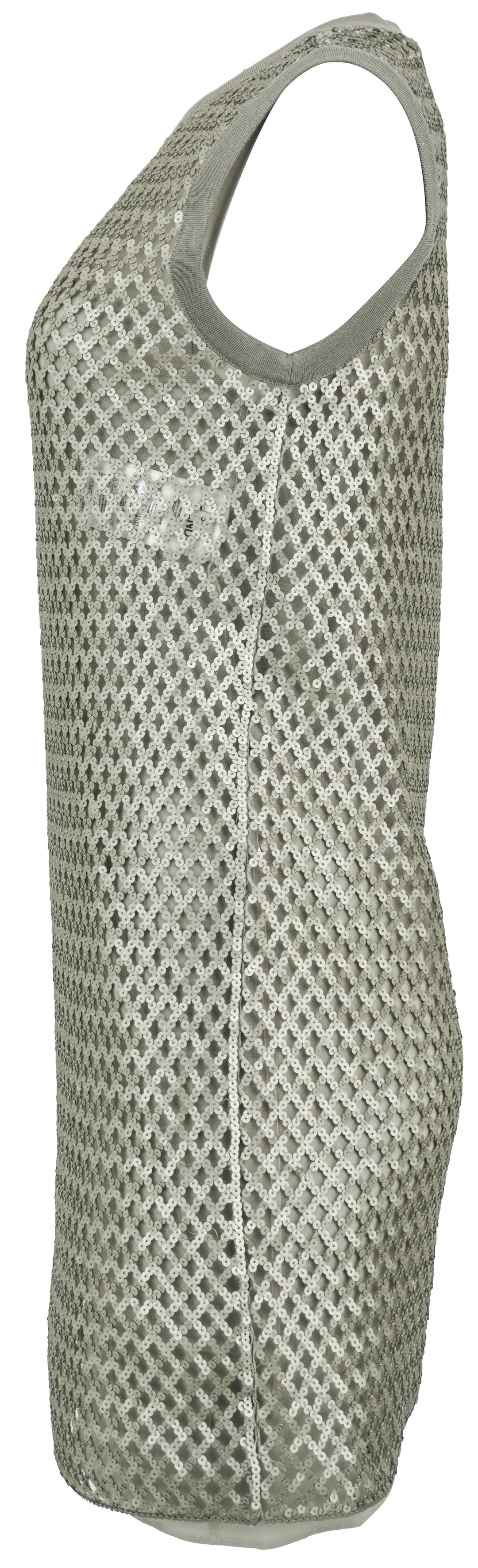Fendi Sequined Embellished Dress in Grey - Discounts on Fendi at UAL
