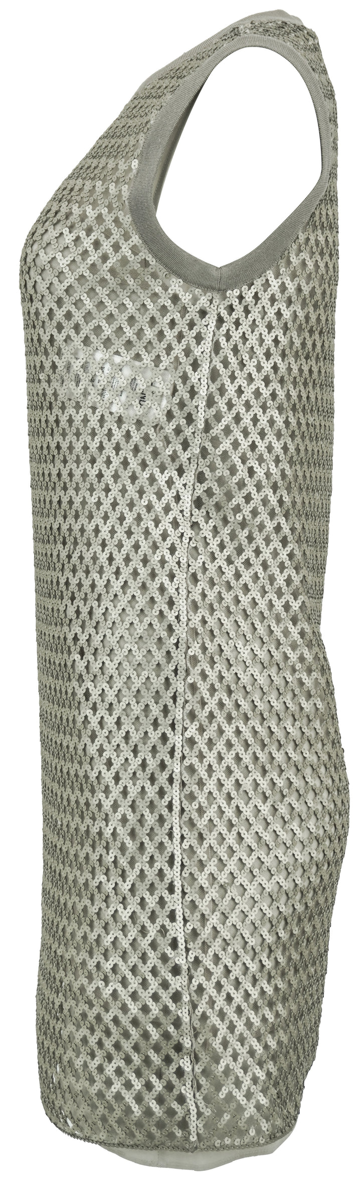 Fendi Sequined Embellished Dress in Grey - Discounts on Fendi at UAL