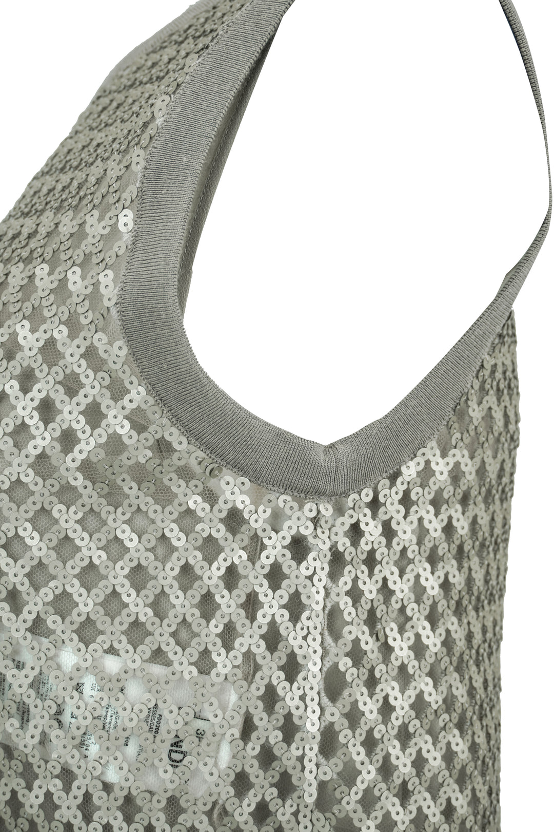 Fendi Sequined Embellished Dress in Grey - Discounts on Fendi at UAL