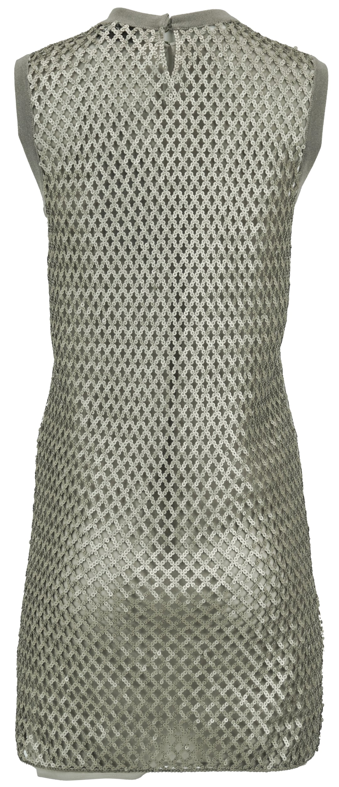 Fendi Sequined Embellished Dress in Grey - Discounts on Fendi at UAL