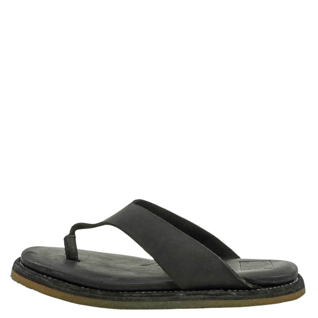 Guidi Leather Flip Flops in Black - Discounts on Guidi at UAL