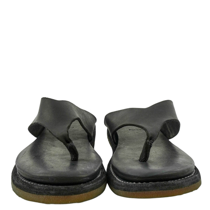 Guidi Leather Flip Flops in Black - Discounts on Guidi at UAL