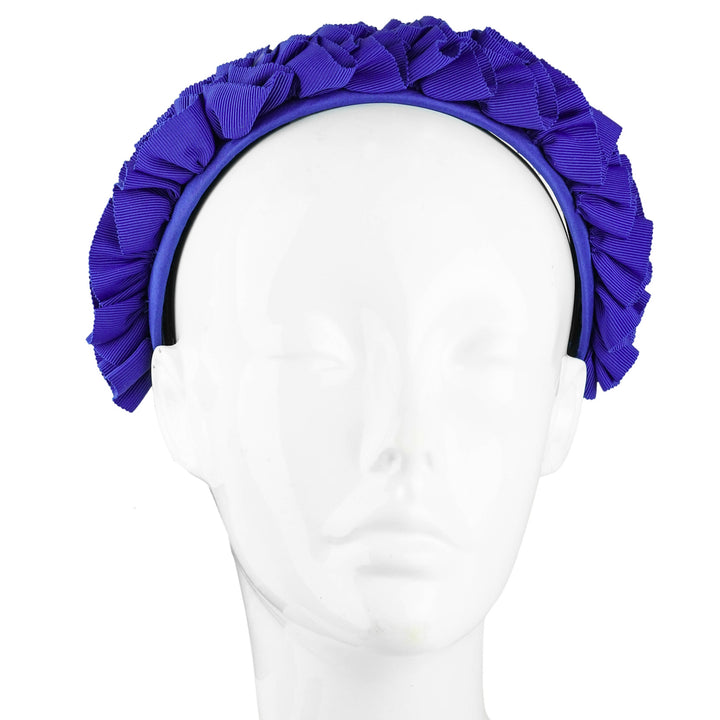Rachel Trevor Morgan Ruched Grosgrain Ribbon Headband in Blue - Discounts on Rachel Trevor Morgan at UAL