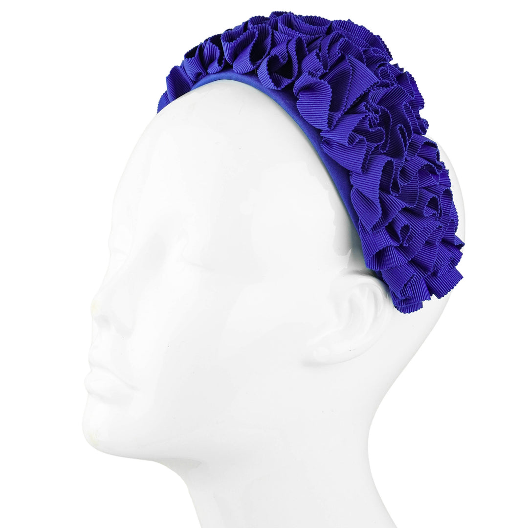 Rachel Trevor Morgan Ruched Grosgrain Ribbon Headband in Blue - Discounts on Rachel Trevor Morgan at UAL