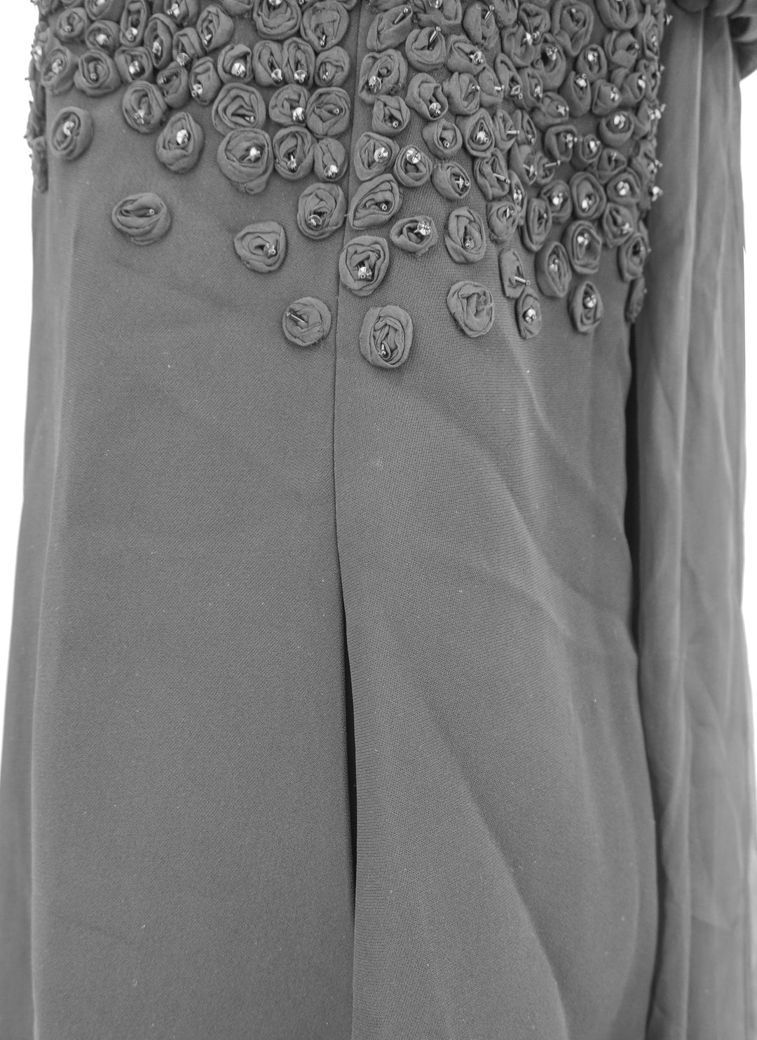 Valentino Embroidered Beaded Dress in Black - Discounts on Valentino at UAL
