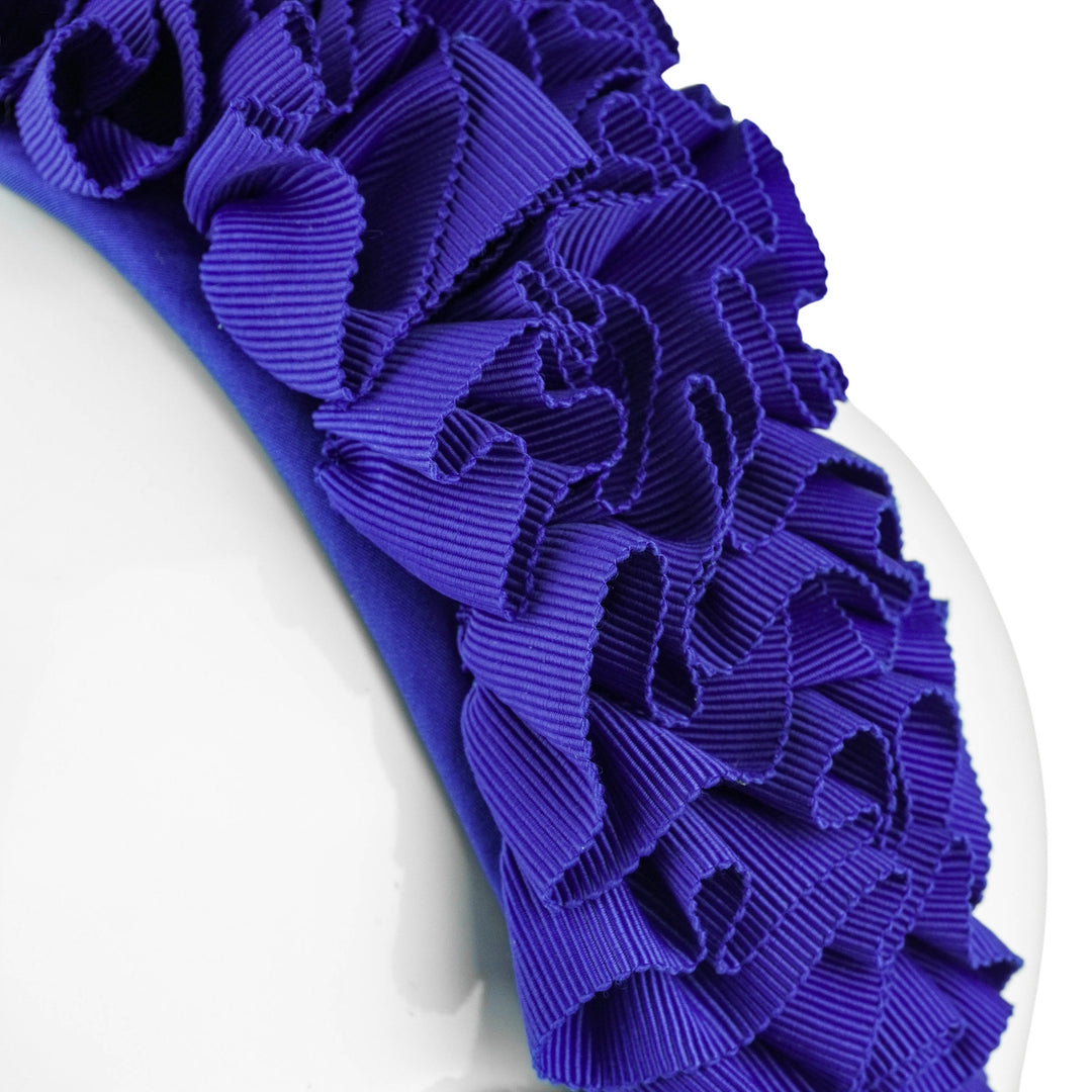 Rachel Trevor Morgan Ruched Grosgrain Ribbon Headband in Blue - Discounts on Rachel Trevor Morgan at UAL