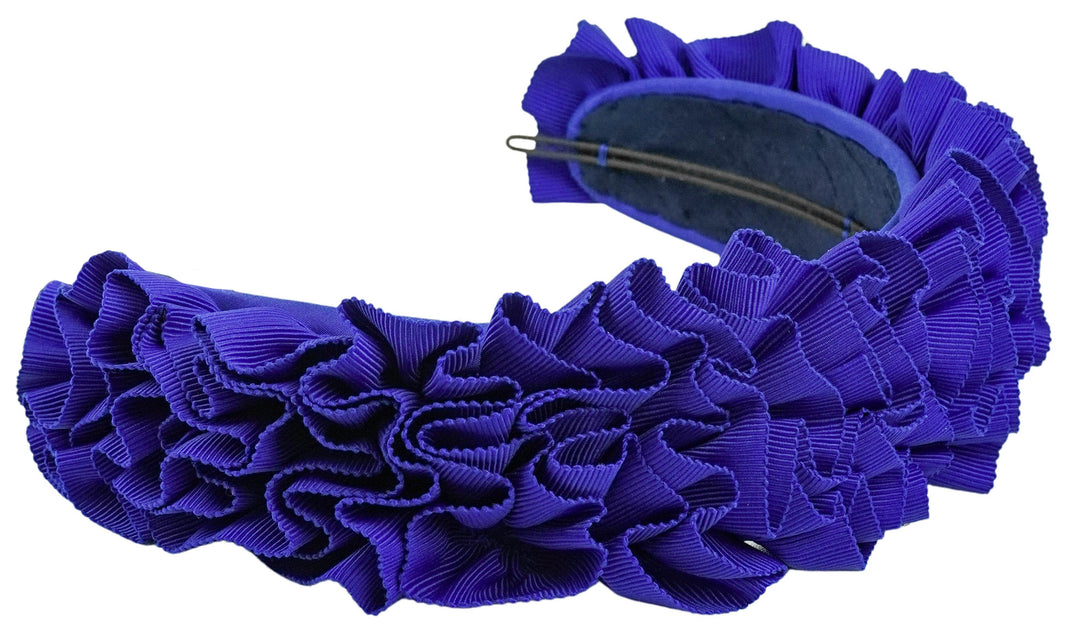 Rachel Trevor Morgan Ruched Grosgrain Ribbon Headband in Blue - Discounts on Rachel Trevor Morgan at UAL
