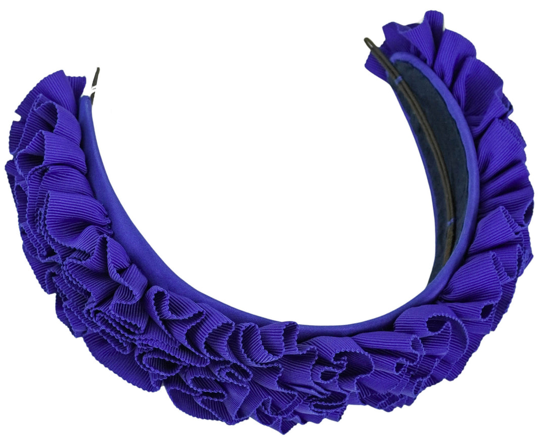 Rachel Trevor Morgan Ruched Grosgrain Ribbon Headband in Blue - Discounts on Rachel Trevor Morgan at UAL