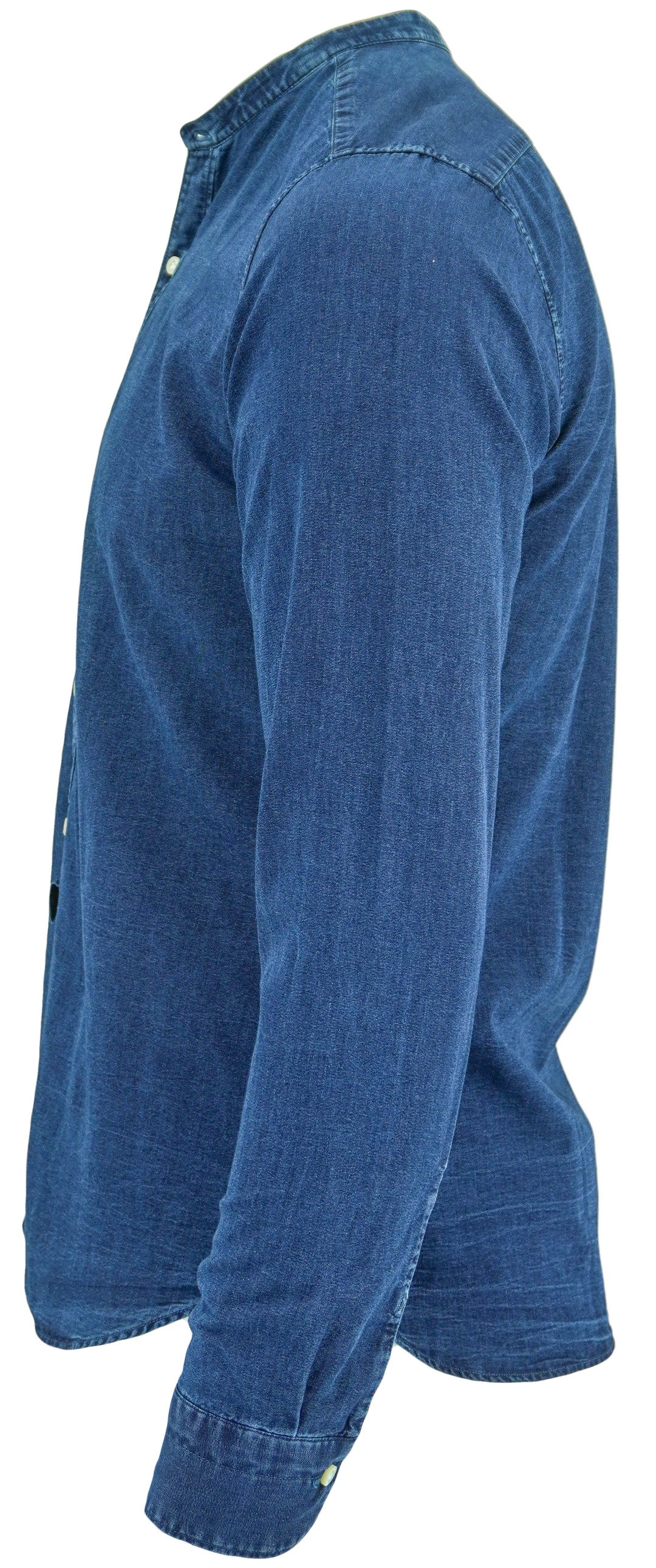 Tintoria Mattei Cali Cowboy Button Down in Navy - Discounts on Tintoria Mattei at UAL