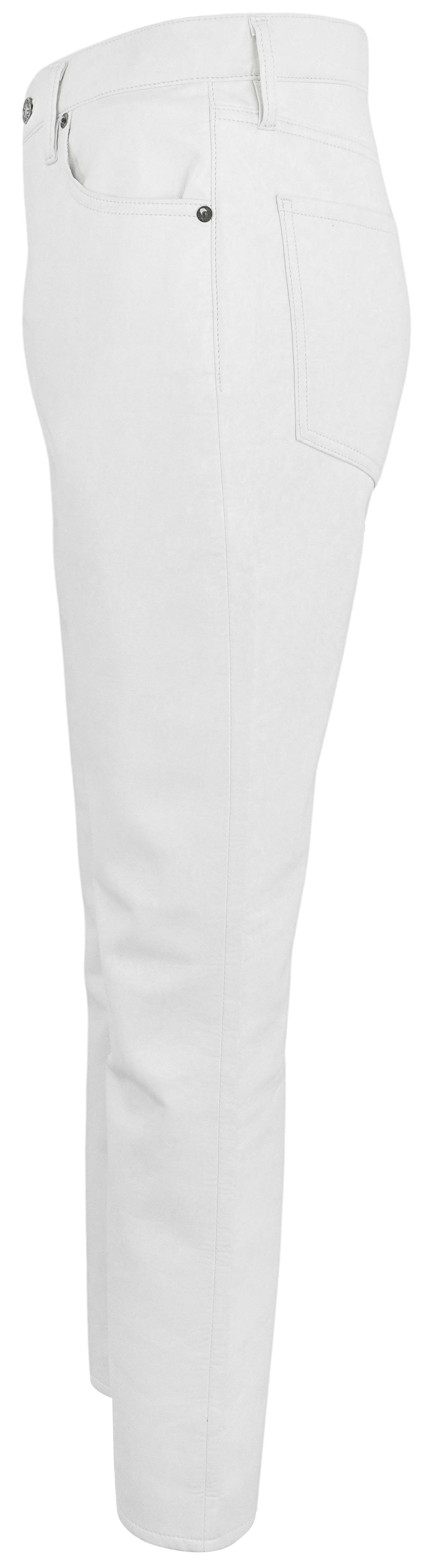 Agolde Riley Pants in White Leather - Discounts on AGOLDE at UAL