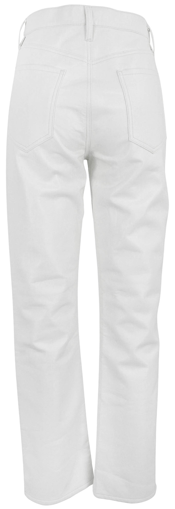 Agolde Riley Pants in White Leather - Discounts on AGOLDE at UAL