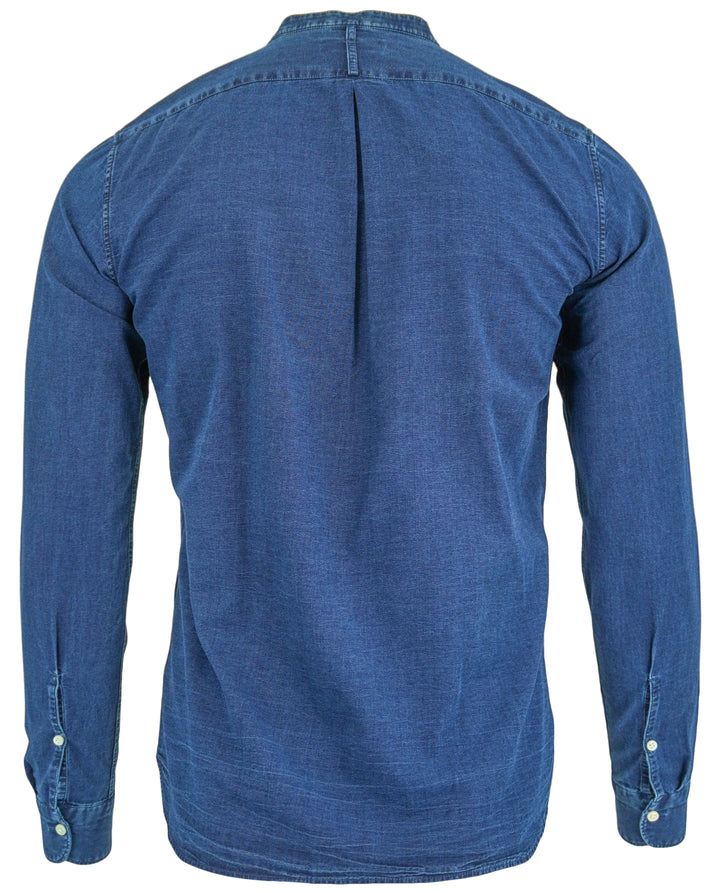 Tintoria Mattei Cali Cowboy Button Down in Navy - Discounts on Tintoria Mattei at UAL