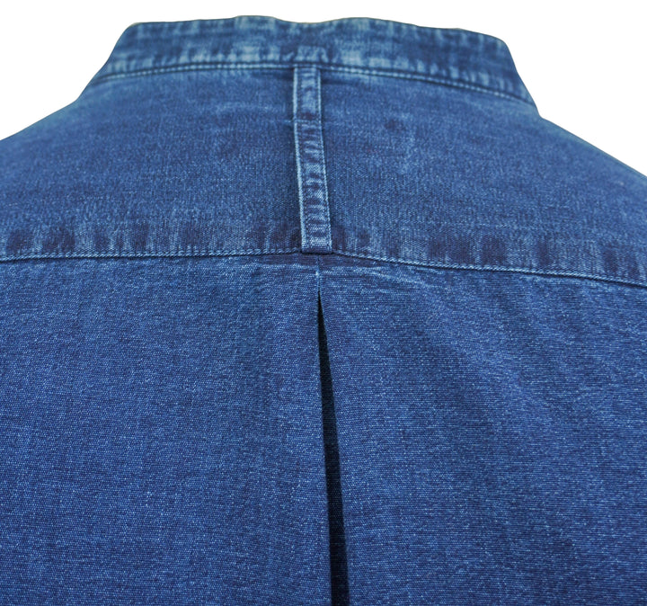 Tintoria Mattei Cali Cowboy Button Down in Navy - Discounts on Tintoria Mattei at UAL