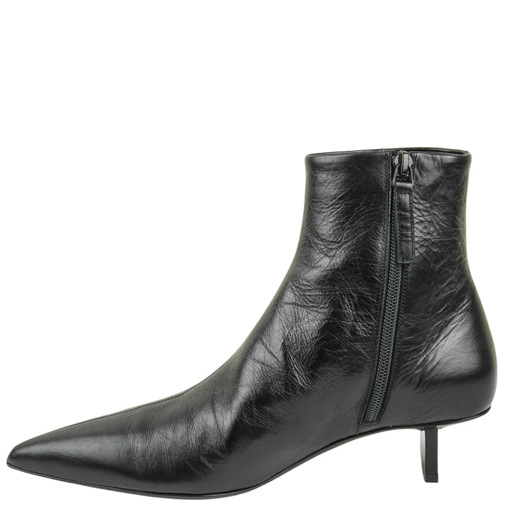 Pierre Hardy Crinkled Ankle Boots in Black - Discounts on Pierre Hardy at UAL