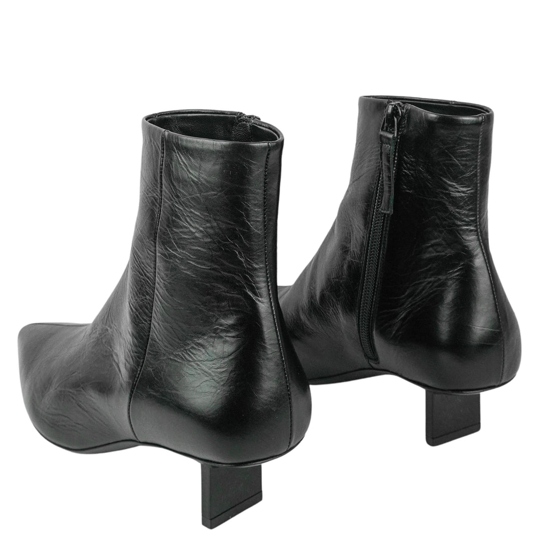 Pierre Hardy Crinkled Ankle Boots in Black - Discounts on Pierre Hardy at UAL