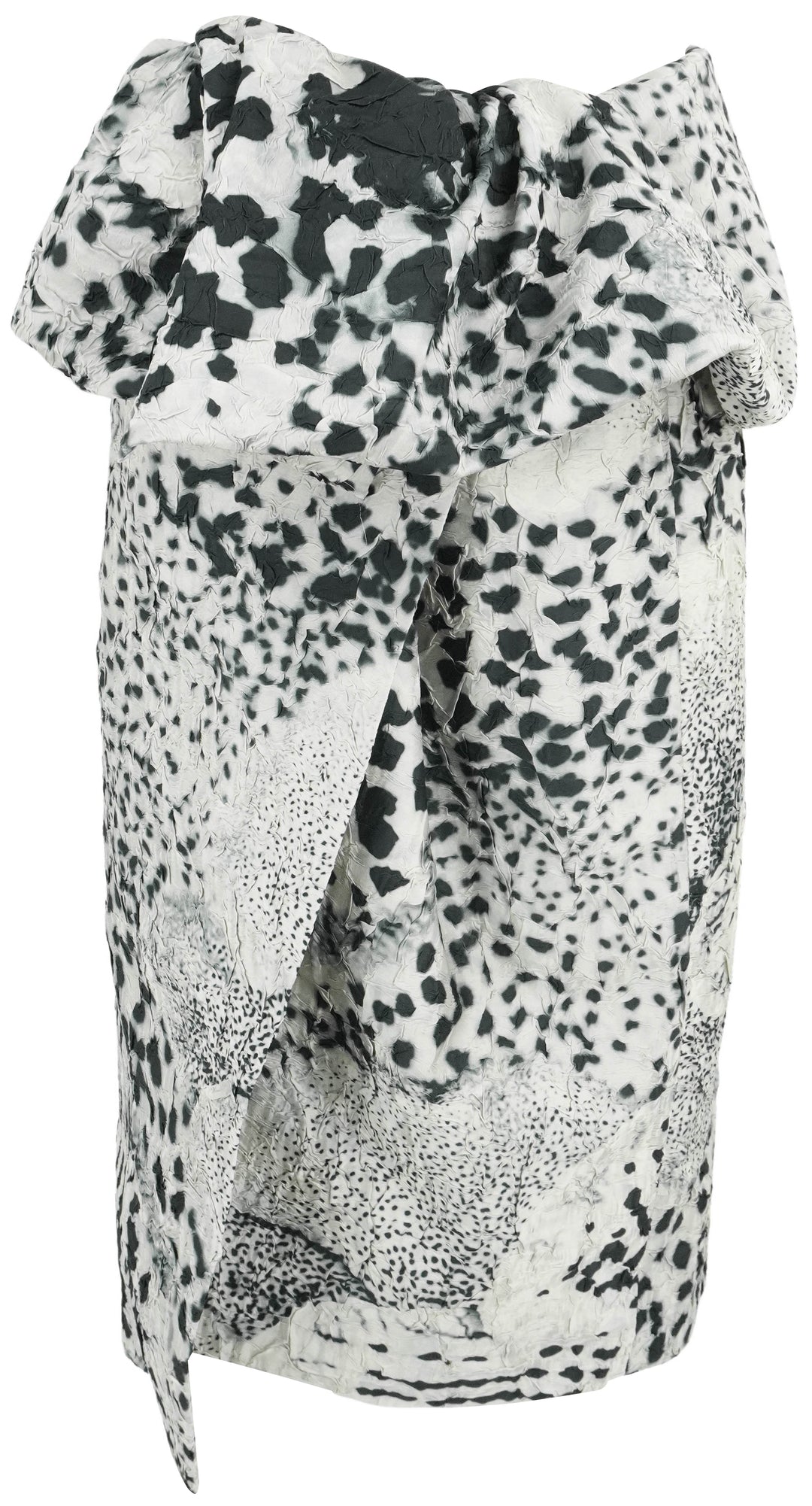 Dries Van Noten Foldover Skirt in Champagne Multicolor - Discounts on Dries Van Noten at UAL