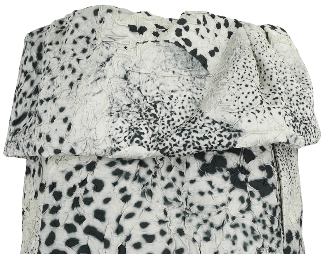 Dries Van Noten Foldover Skirt in Champagne Multicolor - Discounts on Dries Van Noten at UAL