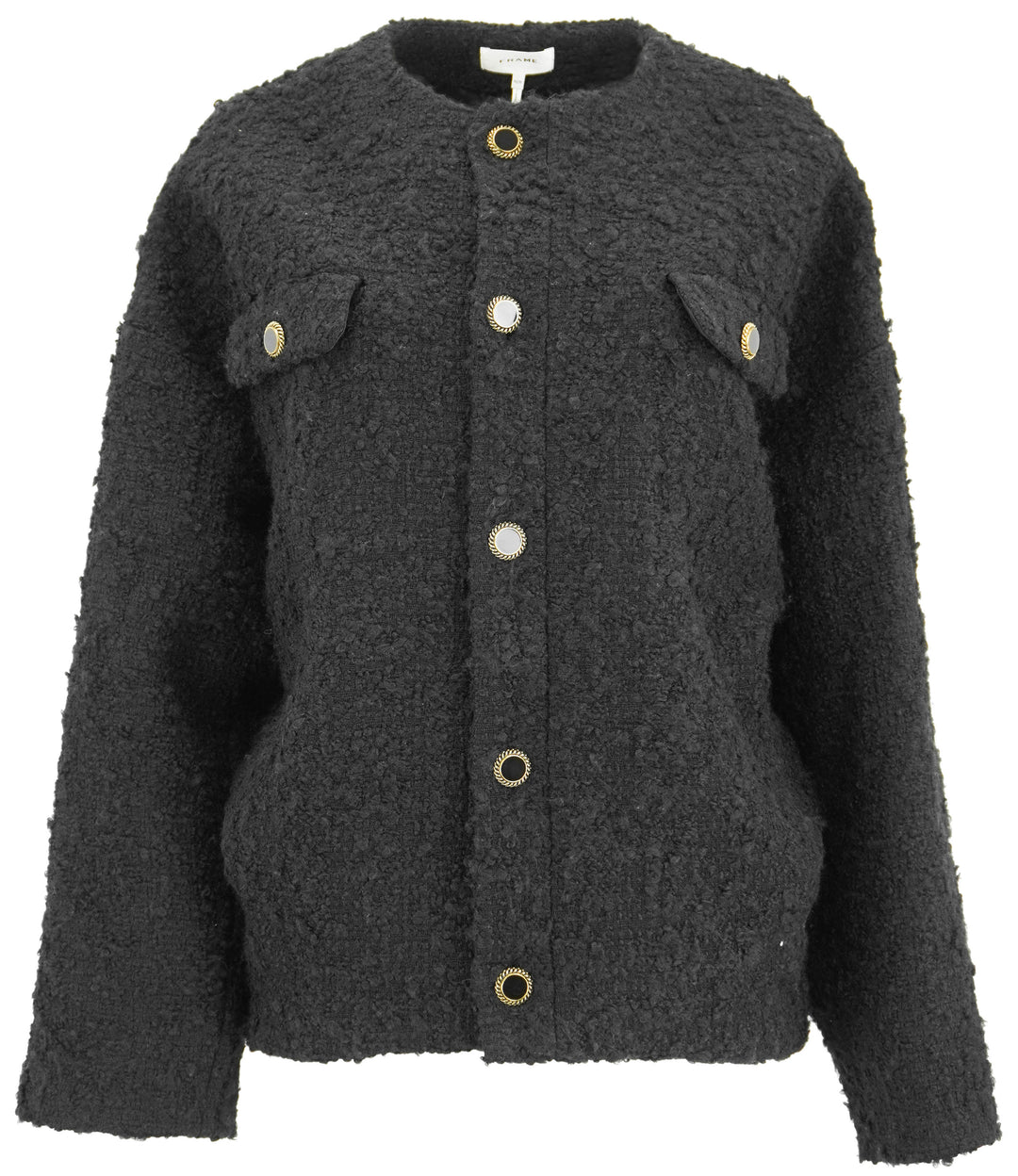 Frame Cocoon Short Coat in Black - Discounts on Frame at UAL