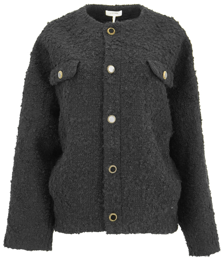 Frame Cocoon Short Coat in Black - Discounts on Frame at UAL