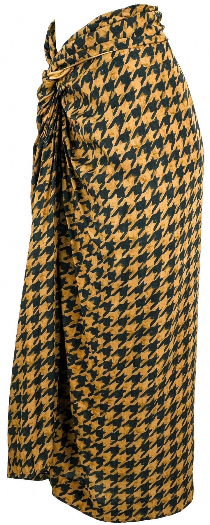 Dries Van Noten Houndstooth Skirt in Brown - Discounts on Dries Van Noten at UAL