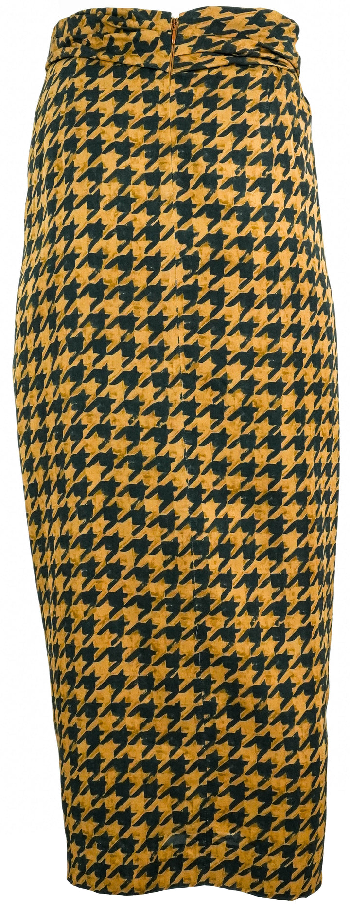 Dries Van Noten Houndstooth Skirt in Brown - Discounts on Dries Van Noten at UAL