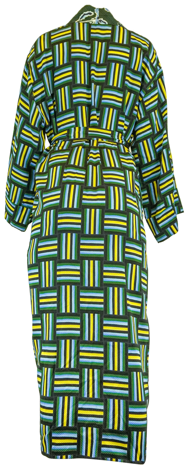 Dorothee Schumacher Graphic Patch Pajama Coat in Blue and Green - Discounts on Dorothee Schumacher at UAL