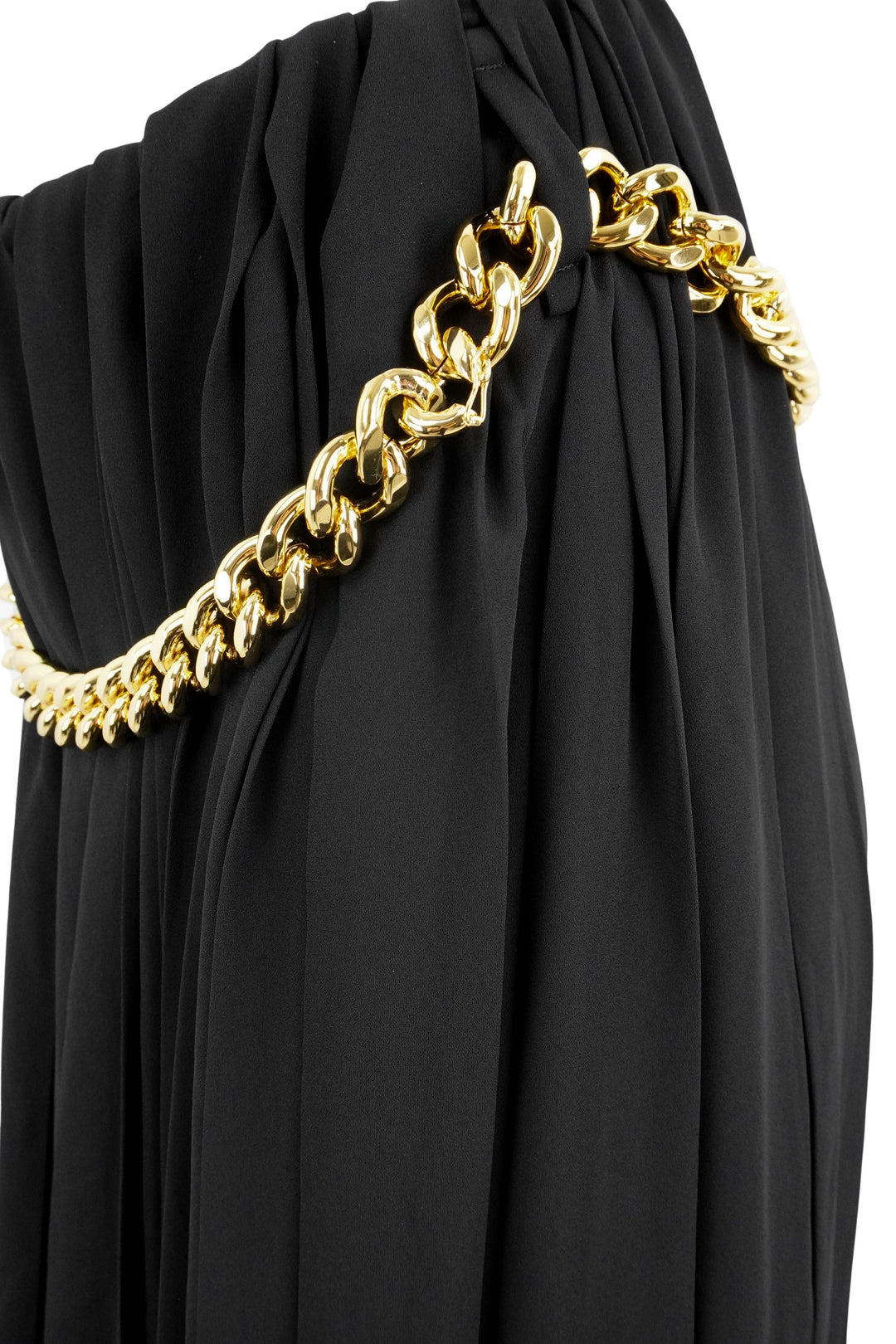 Balenciaga Skirt with Chain Detail in Black - Discounts on Balenciaga at UAL