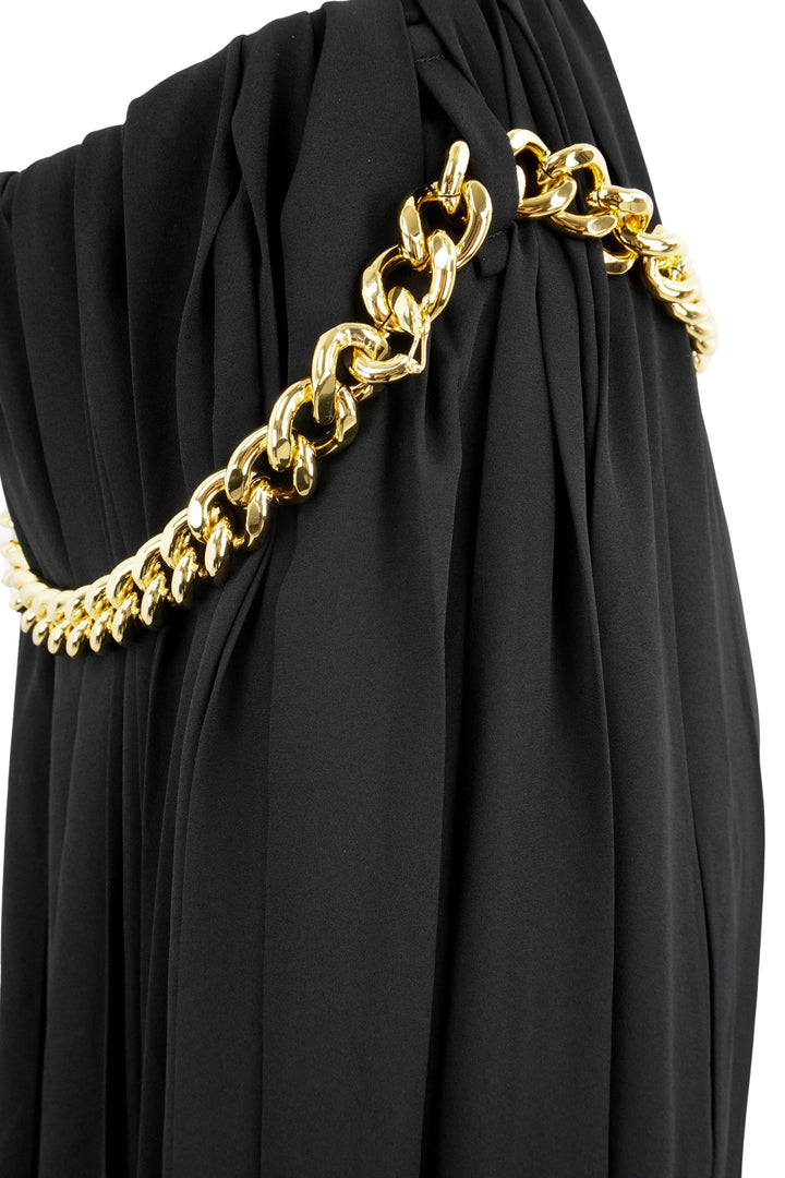 Balenciaga Skirt with Chain Detail in Black - Discounts on Balenciaga at UAL