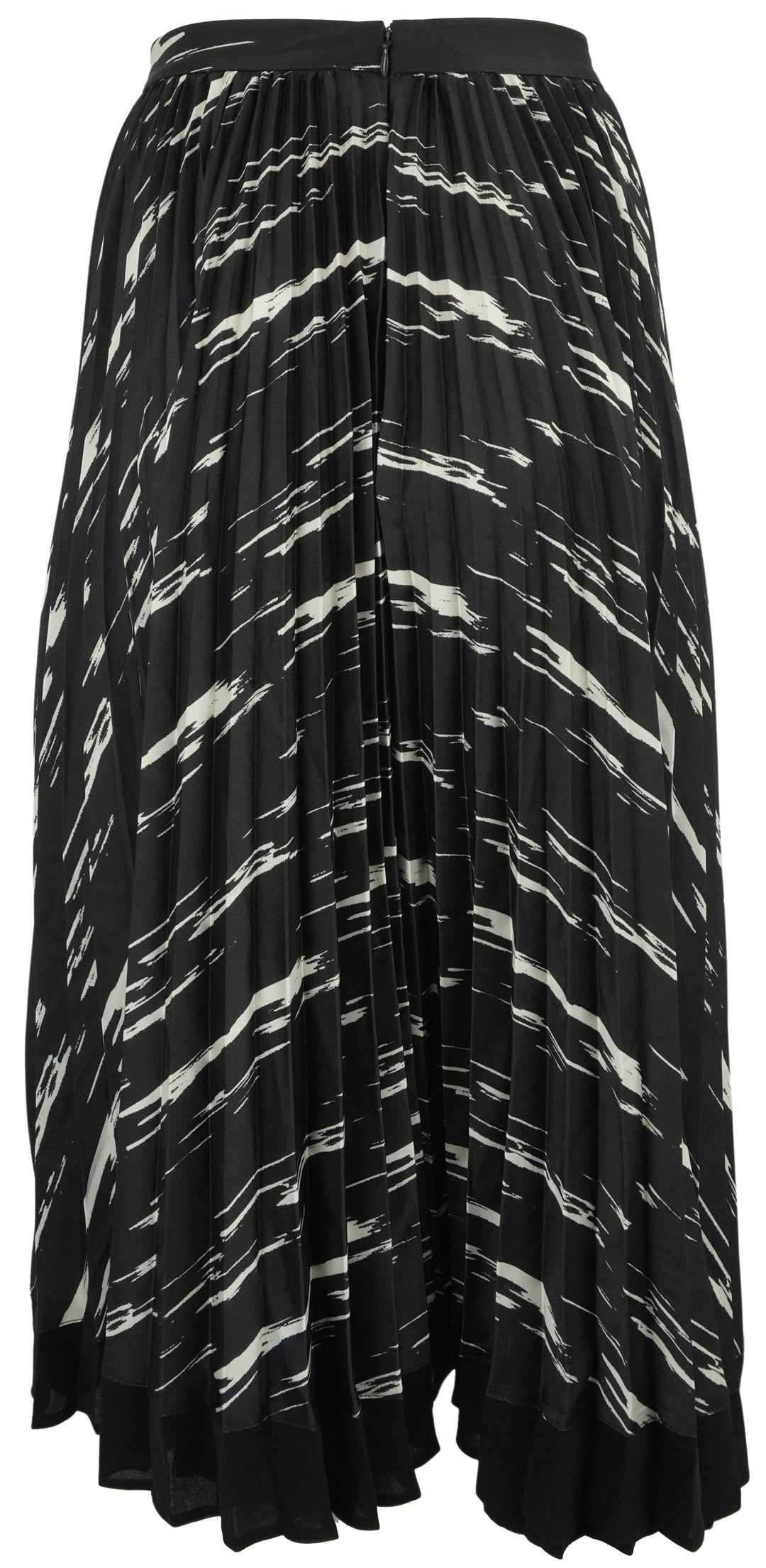 3.1 Phillip Lim Abstract Wood Grain Pleated Skirt in Black - Discounts on Phillip Lim at UAL