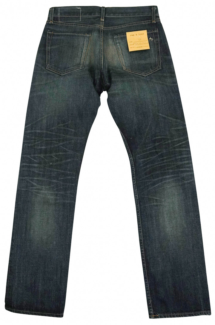 Rag & Bone Slim Straight Leg Denim in Wells - Discounts on rag & bone at UAL