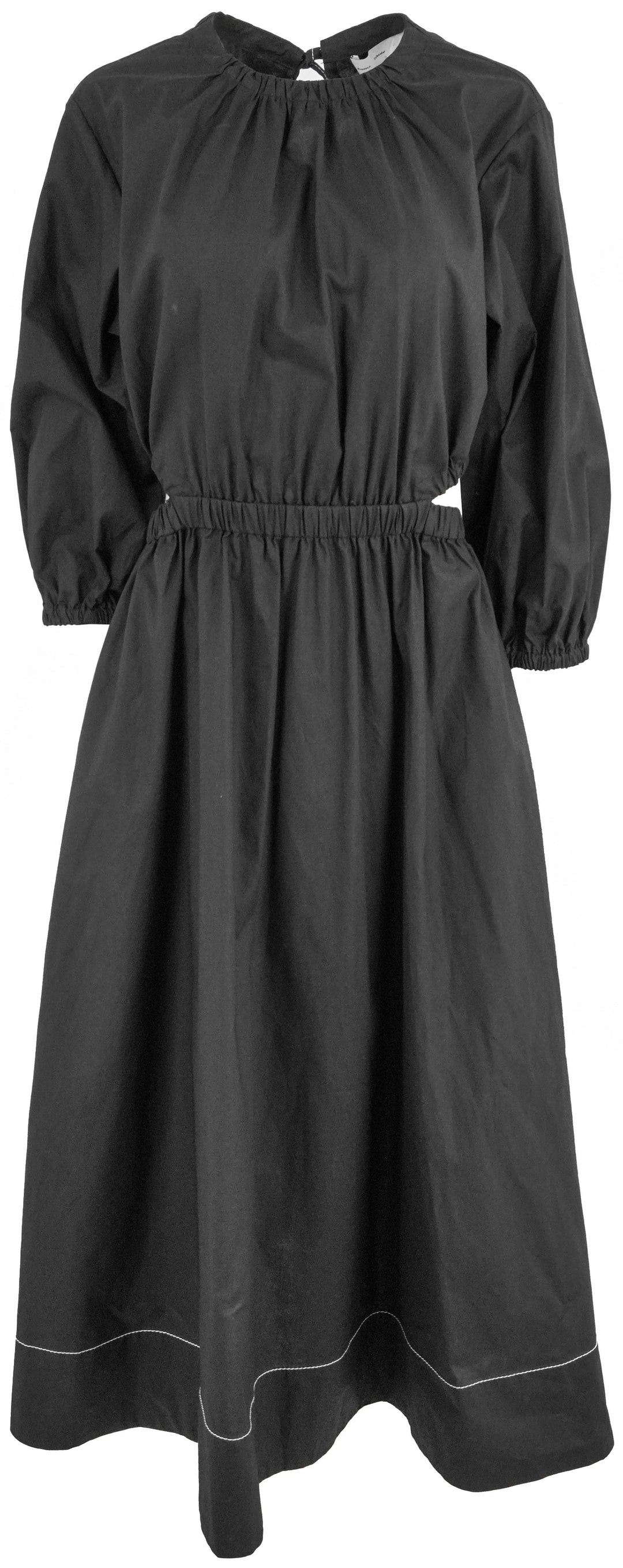 Proenza Schouler White Label Nora Backless Poplin Dress in Black - Discounts on Proenza Schouler White Label at UAL