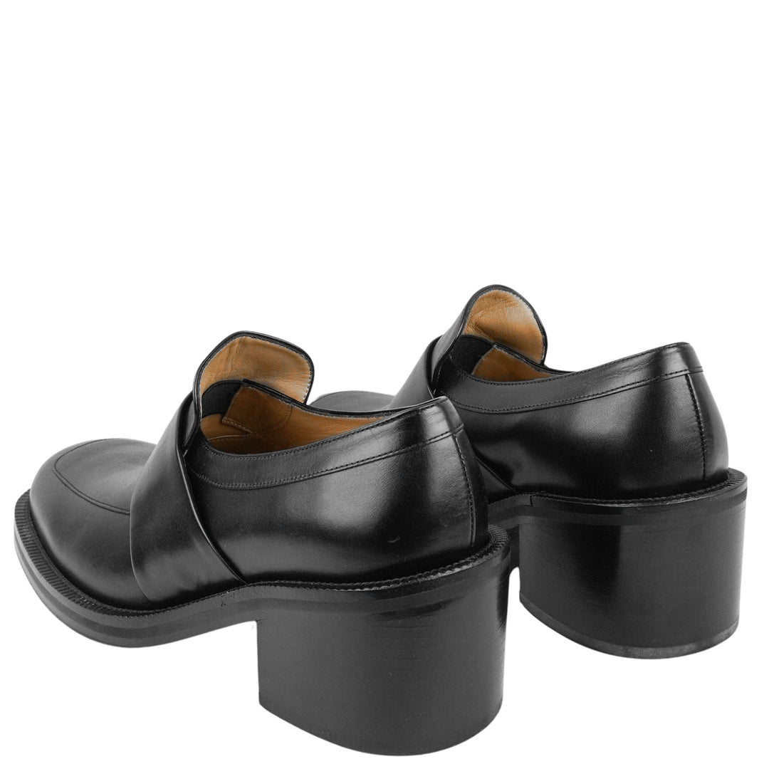 Dries Van Noten Leather Loafers in Black - Discounts on Dries Van Noten at UAL