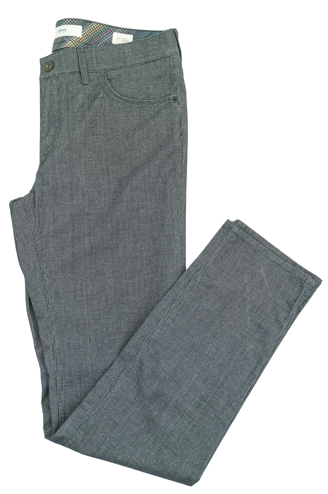 Brax Chuck Pants in Navy/Grey