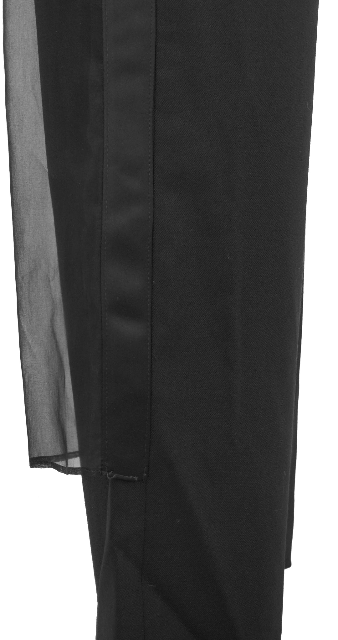 Proenza Schouler Teddy Wool Twill and Organza Pants in Black - Discounts on Proenza Schouler at UAL