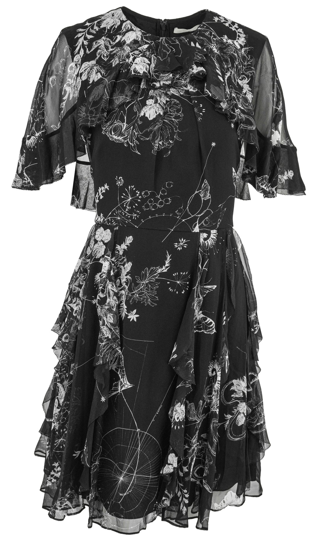 Jason Wu Collection Silk Chiffon Dress in Black - Discounts on Jason Wu at UAL